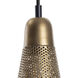 Dawn 1 Light Antique Brass Pendant Ceiling Light